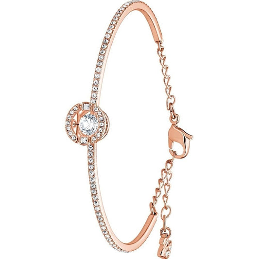 ROSE GOLD TONED SPARKLING DANCE BANGLE WITH SWAROVSKI CRYSTAL