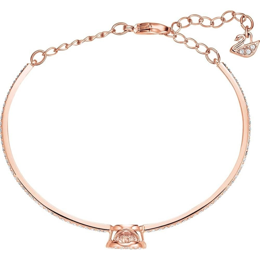 ROSE GOLD TONED SPARKLING DANCE BANGLE WITH SWAROVSKI CRYSTAL