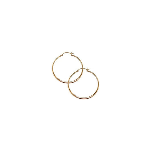 ROSE GOLD VERMEIL HOOP EARRINGS