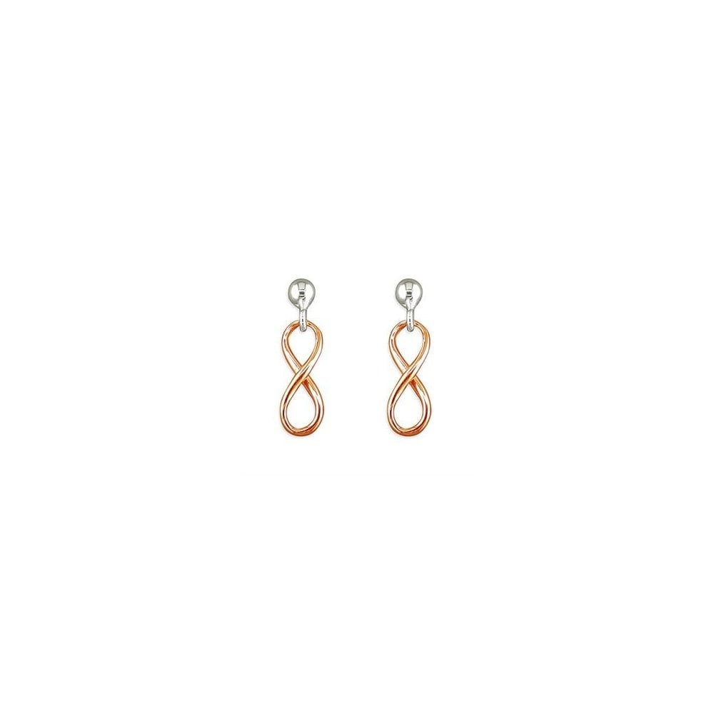 ROSE GOLD VERMEIL INFINITY DROP EARRINGS