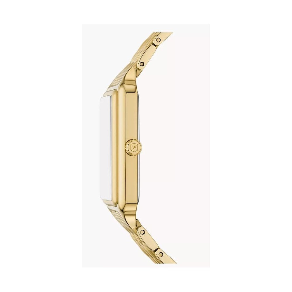 Raquel Sun Moon Multifunction, Mother of Pearl Dial, Gold-Toned Ladies Stainless Steel Watch