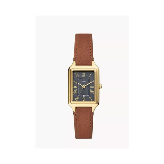 Raquel Three-Hand, Date, Medium Brown Leather Ladies Watch