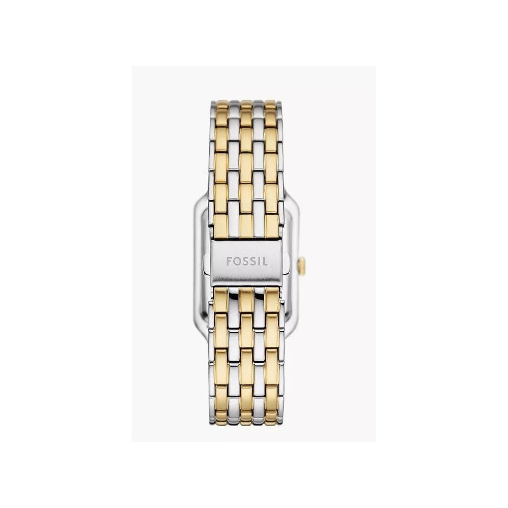 Raquel Three-Hand, Date, Two-Tone, Mother of Pearl Dial, Ladies Stainless Steel Watch