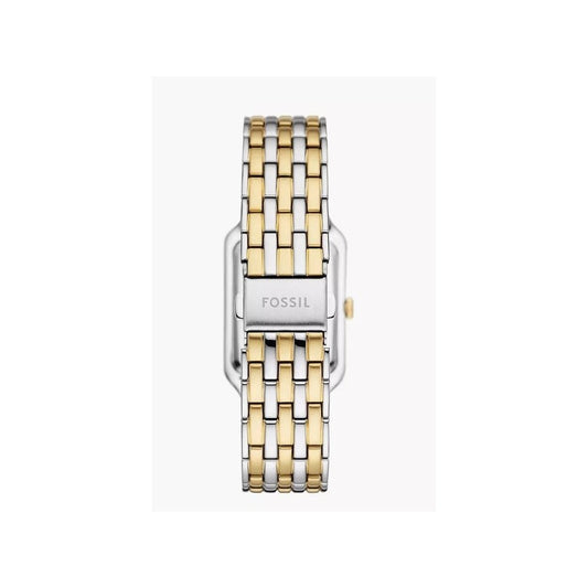 Raquel Three-Hand, Date, Two-Tone, Mother of Pearl Dial, Ladies Stainless Steel Watch