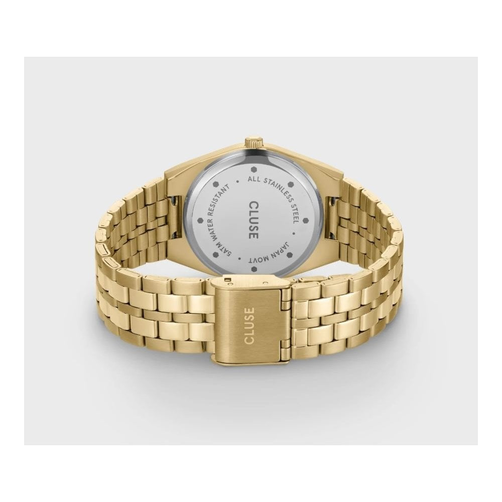 Retro 70's, Forest Green Dial, Ladies Gold Stainless Steel Watch