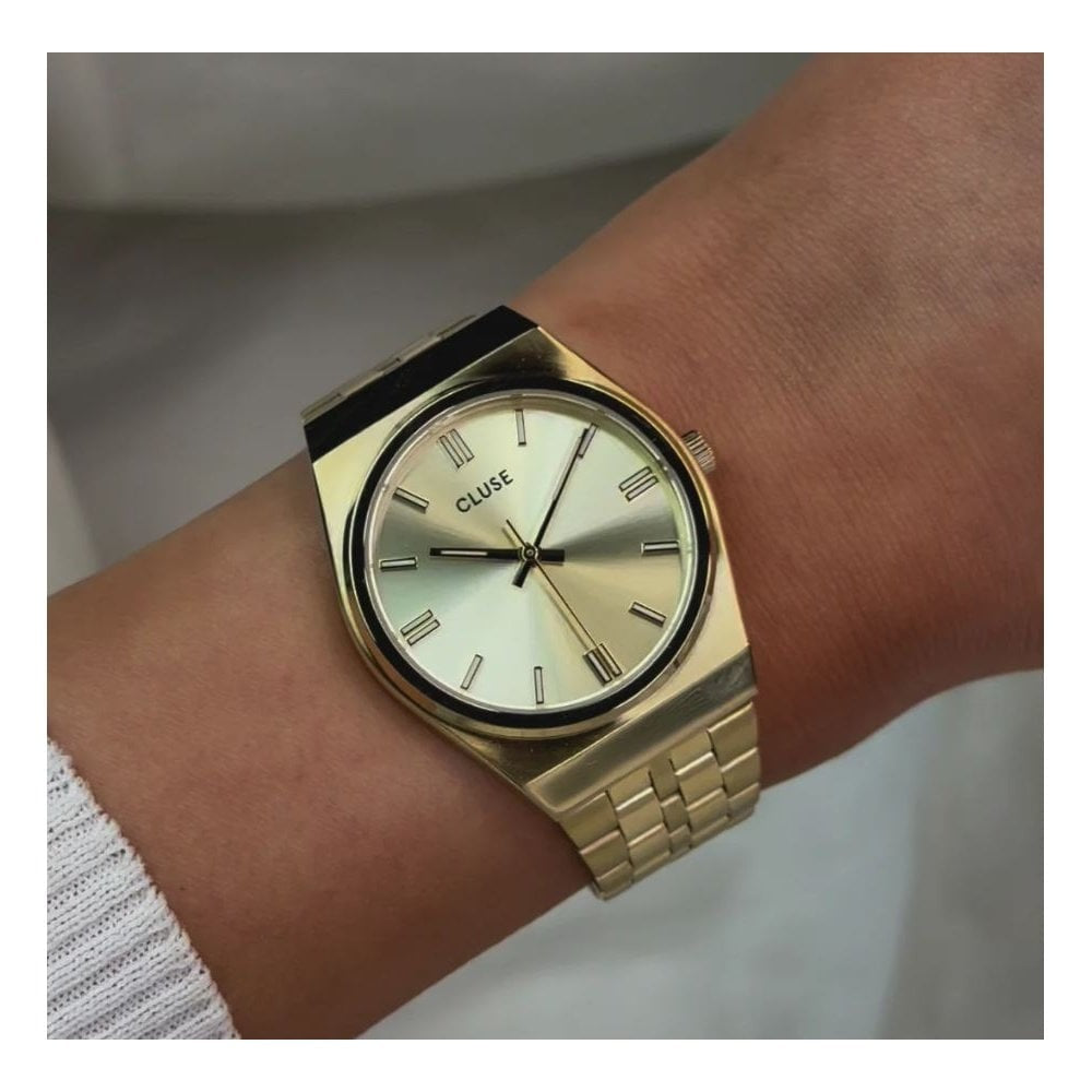 Retro 70's, Ladies Gold Stainless Steel Watch