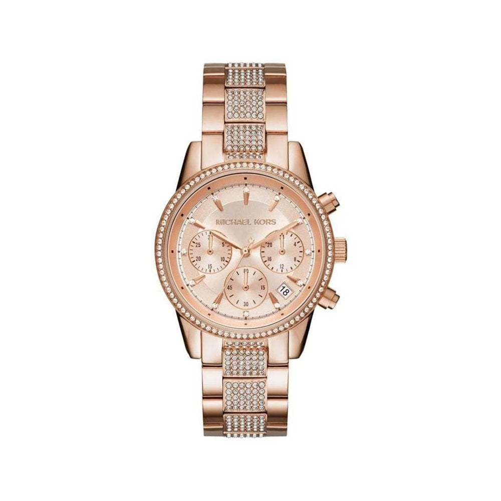 Ritz, Chronograph, Ladies Rosegold Stainless Steel Watch