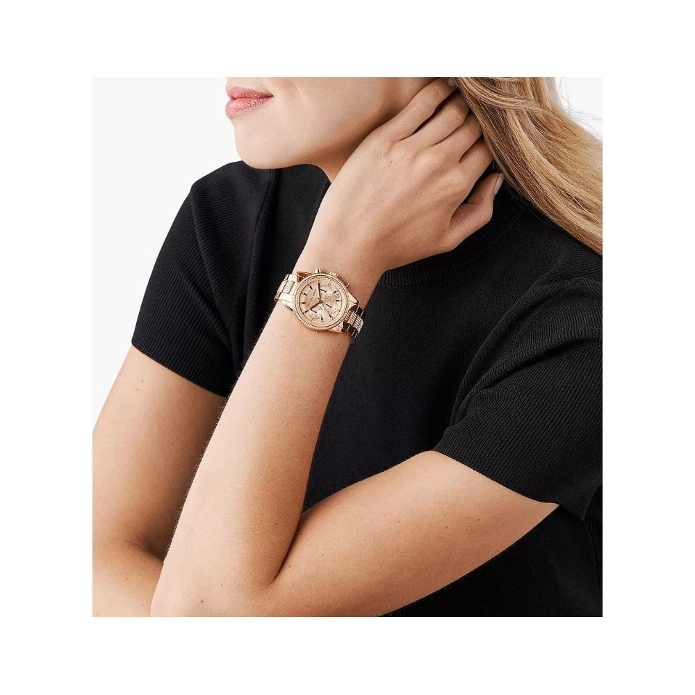Ritz, Chronograph, Ladies Rosegold Stainless Steel Watch