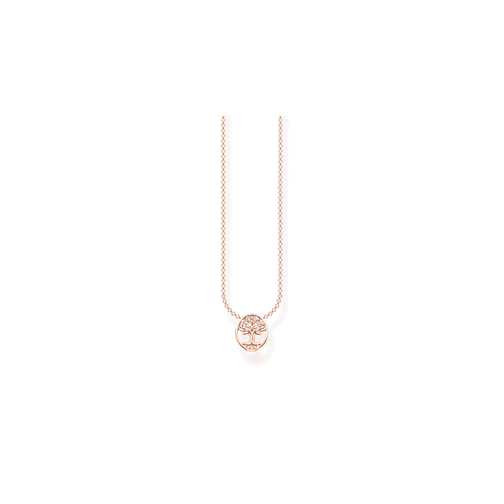 Rose Gold On Silver Tree Of Love Pendant