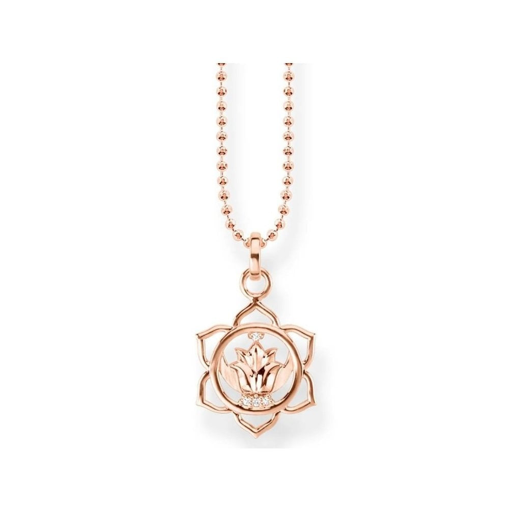 Rose on Silver Splenic Chakra Necklace