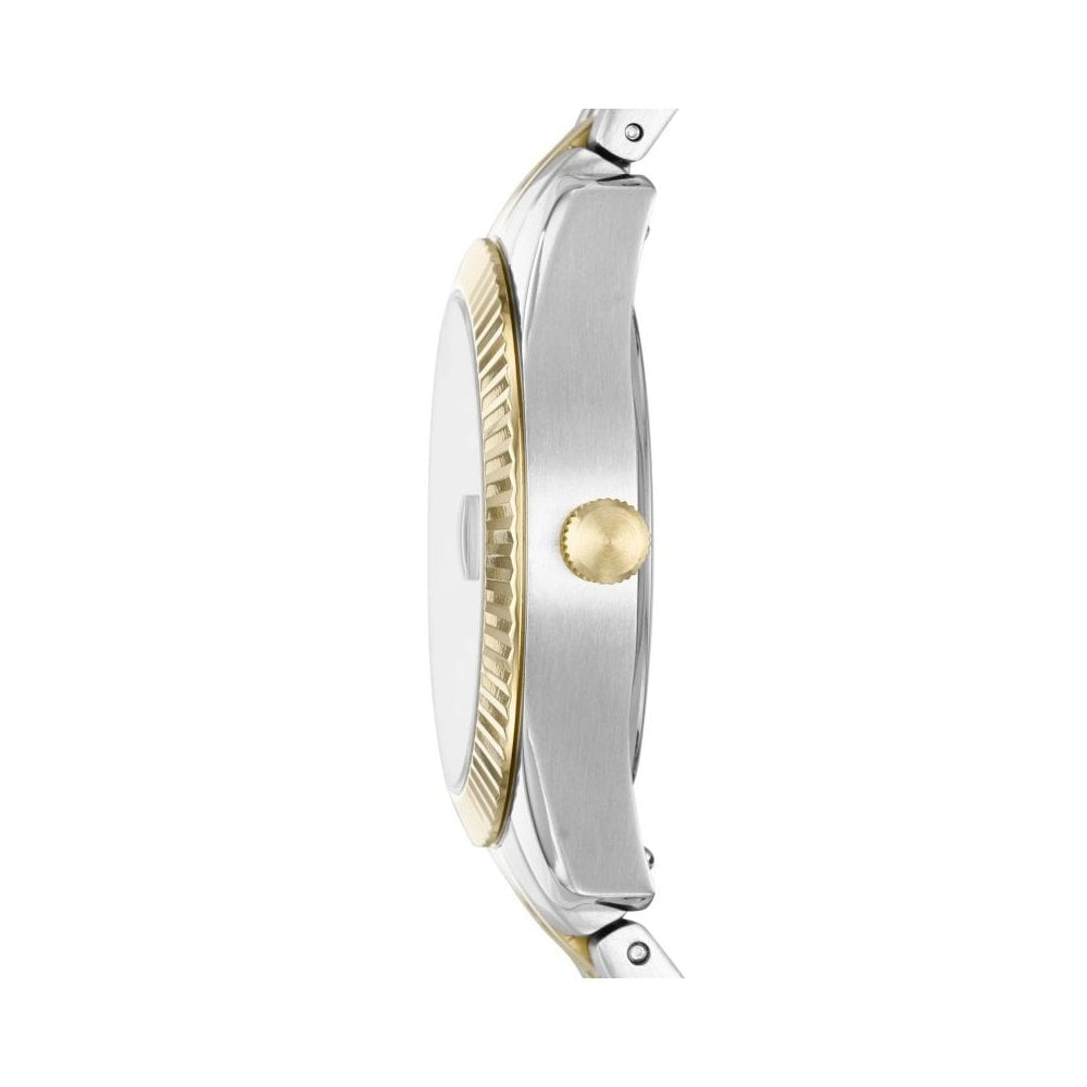 SCARLETTE 2 TONE LADIES STAINLESS STEEL BRACELET WATCH W/GOLD