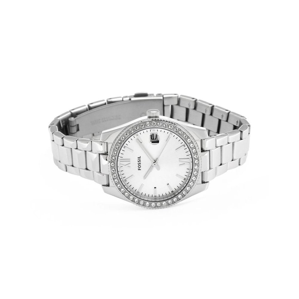 SCARLETTE MINI LADIES STAINLESS STEEL BRACELET WATCH WITH ZIRCONIA AROUND DIAL