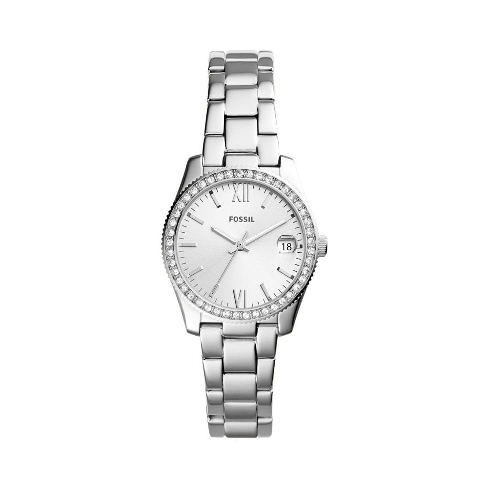 SCARLETTE MINI LADIES STAINLESS STEEL BRACELET WATCH WITH ZIRCONIA AROUND DIAL