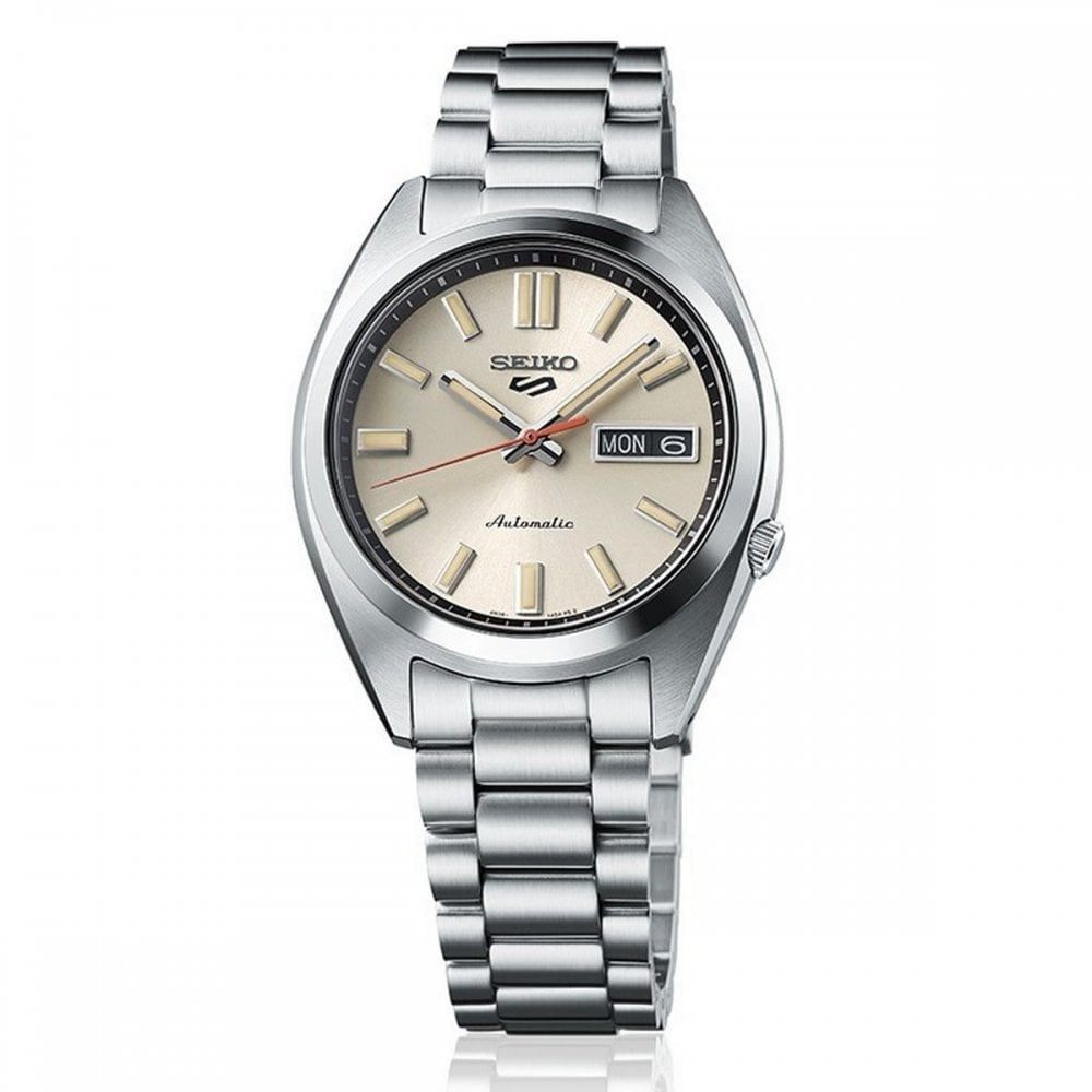 SEIKO 5 SPORTS SNXS REINTERPERATION IVORY DIAL AUTOMATIC GENTS WATCH