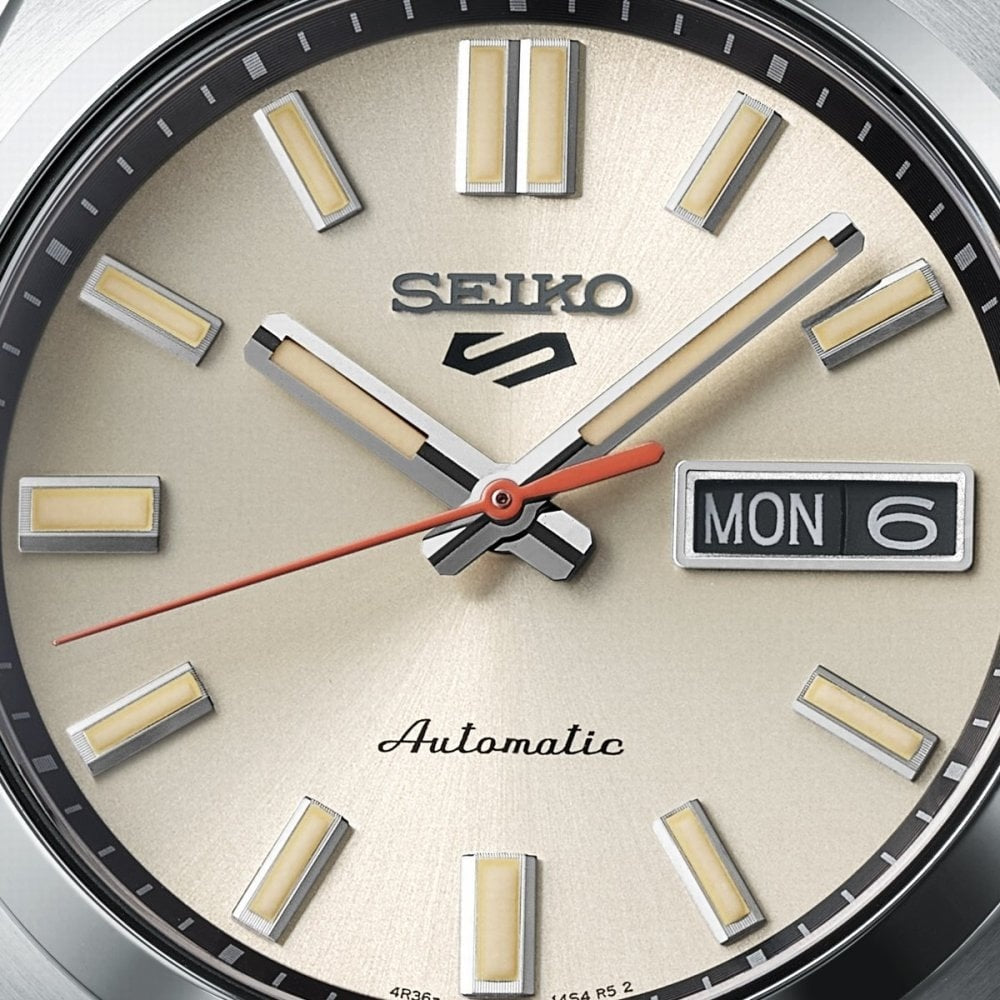 SEIKO 5 SPORTS SNXS REINTERPERATION IVORY DIAL AUTOMATIC GENTS WATCH