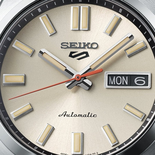 SEIKO 5 SPORTS SNXS REINTERPERATION IVORY DIAL AUTOMATIC GENTS WATCH