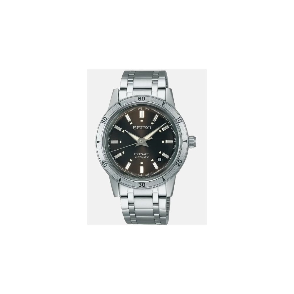 SEIKO PRESAGE 60'S STYLE BROWN DIAL AUTOMATIC WATCH