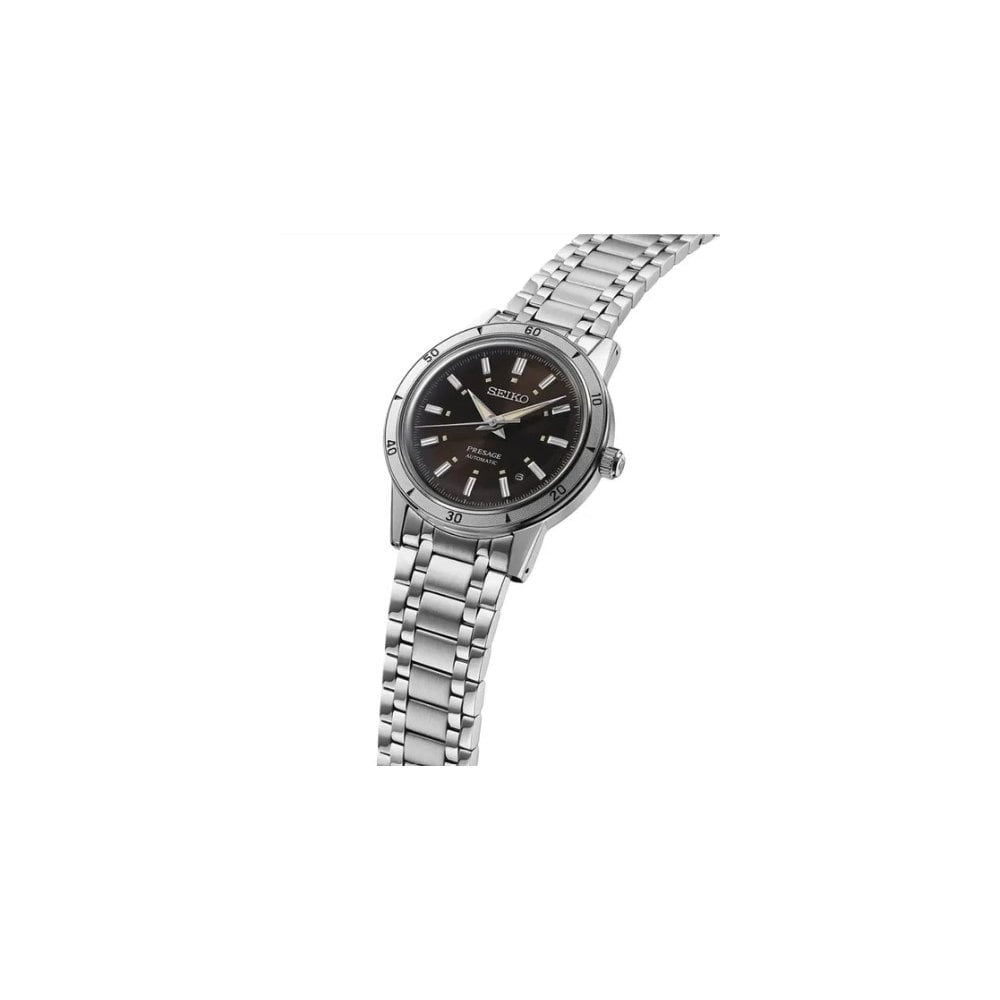 SEIKO PRESAGE 60'S STYLE BROWN DIAL AUTOMATIC WATCH
