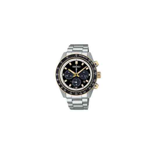 SEIKO PROSPEX Circuit Race Solar SpeedTimer Black Dial Chronograph