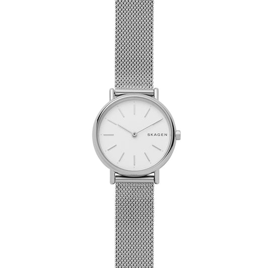 SIGNATURE SLIM STAINLESS STEEL MESH BRACELET WATCH