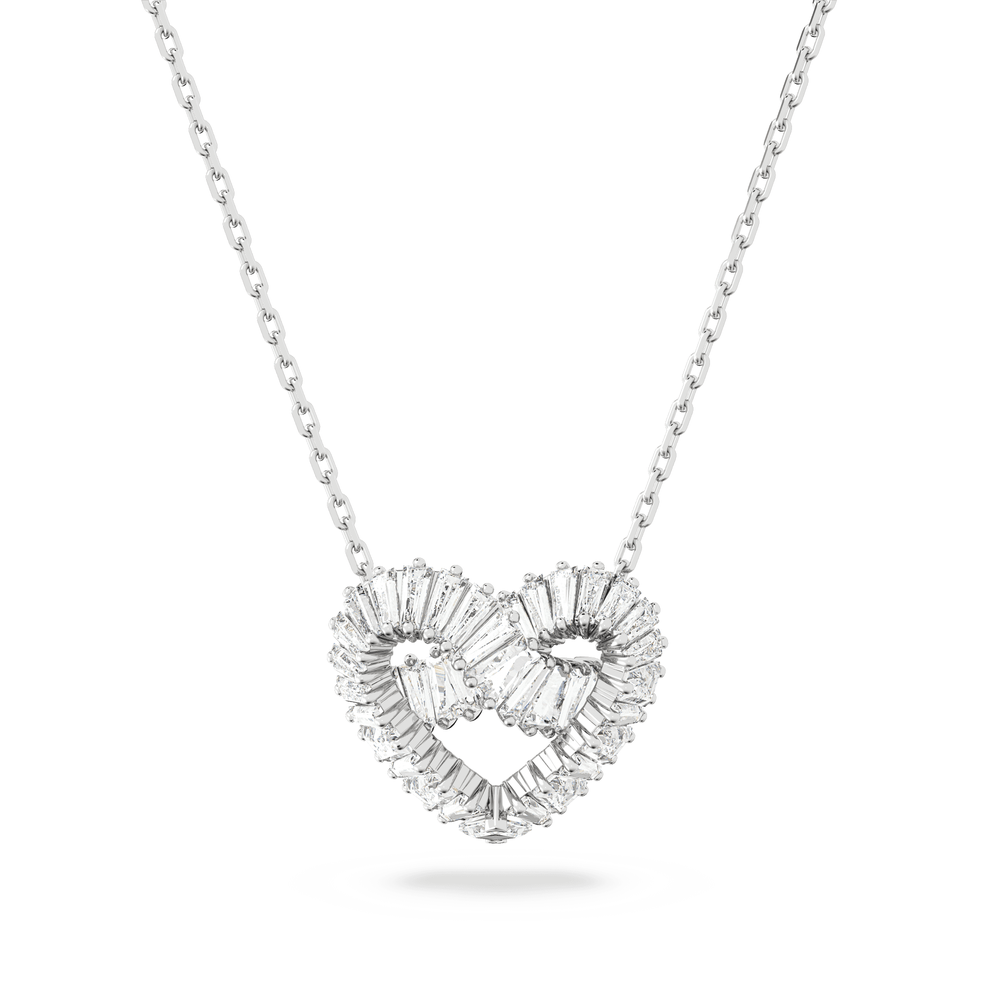 SILVER MATRIX HEART PENDANT