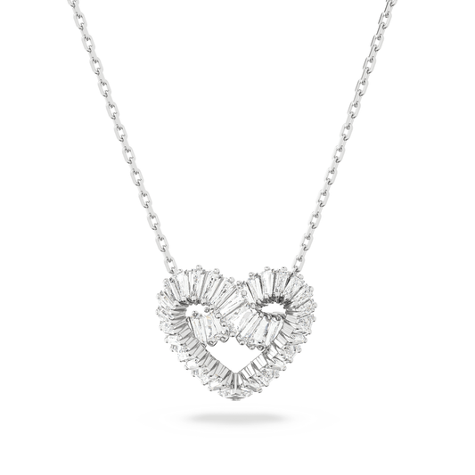 SILVER MATRIX HEART PENDANT