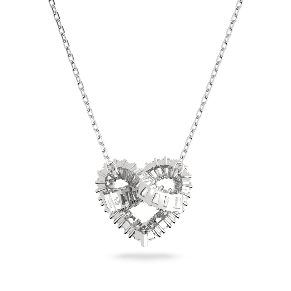 SILVER MATRIX HEART PENDANT