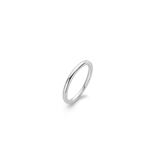 SILVER MILANO NARROW PLAIN BAND RING