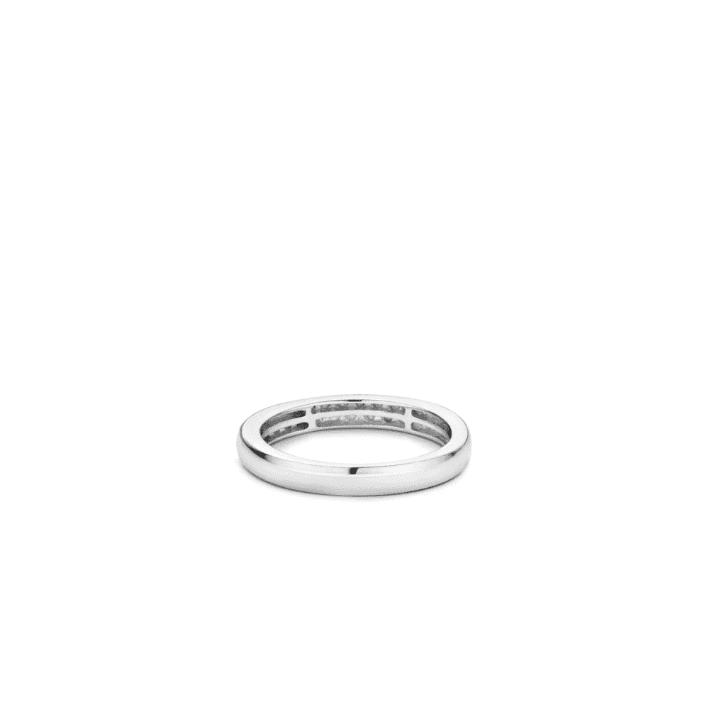 SILVER MILANO ZIRCONIA BAND RING