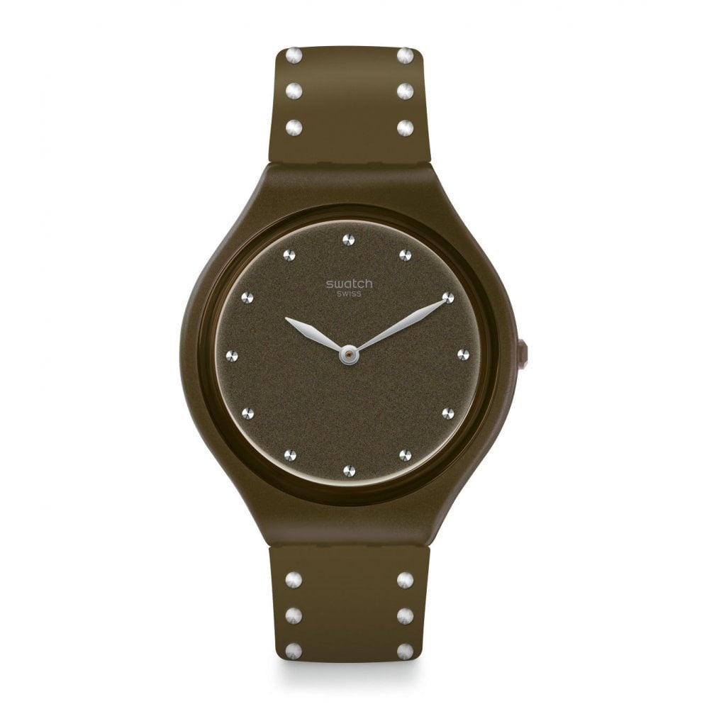 SKINSPIKES EXTRA SLIMLINE SWATCH WITH KHAKI GREEN STRAP