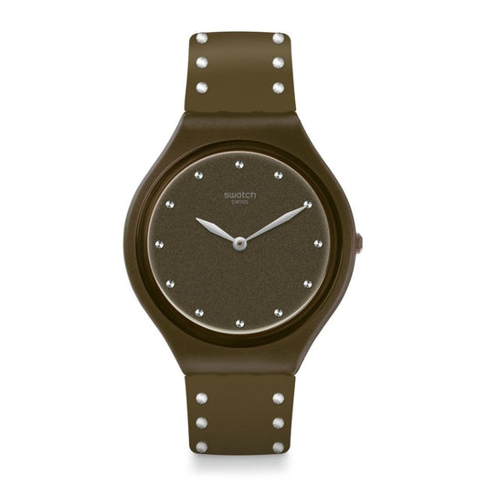 SKINSPIKES EXTRA SLIMLINE SWATCH WITH KHAKI GREEN STRAP