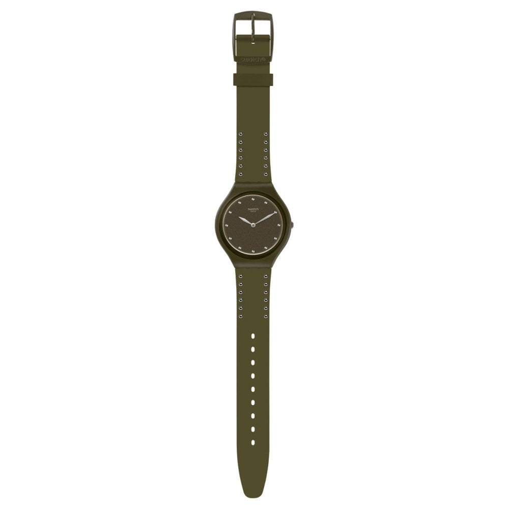 SKINSPIKES EXTRA SLIMLINE SWATCH WITH KHAKI GREEN STRAP