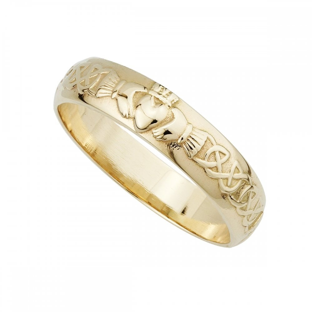 SOLVAR 14K GENTS CLADDAGH WEDDING