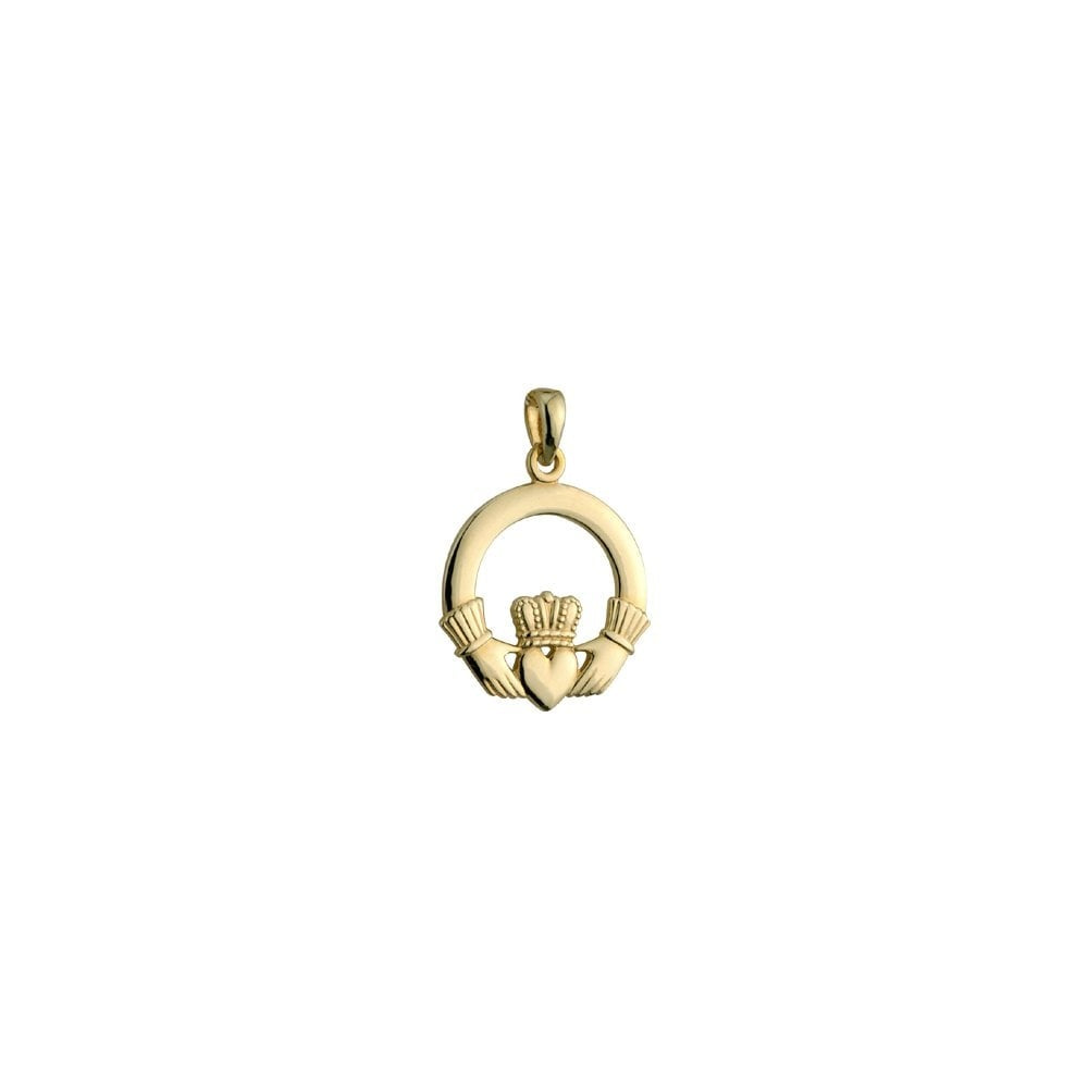 SOLVAR 9K GOLD MEDIUM CLADDAGH CHARM