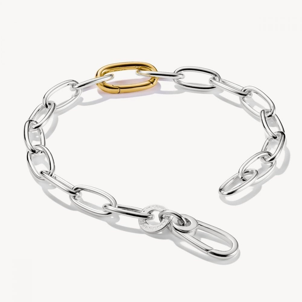 SS CHARM BRACELET WITH CONNECT LINK