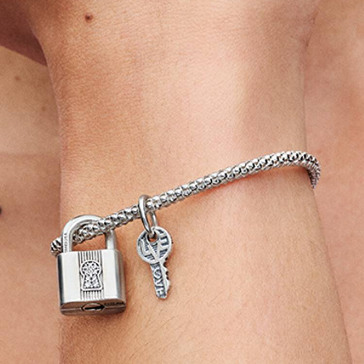 Padlock and Key Dangle Pandora Charm