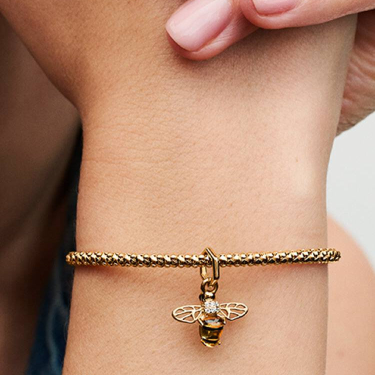 Sparkling Bee Dangle Pandora Charm