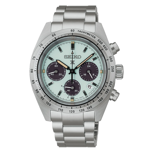 SEIKO PROSPEX NEOCLASSIC MINT GREEN SOLAR SPEEDTIMERS WATCH