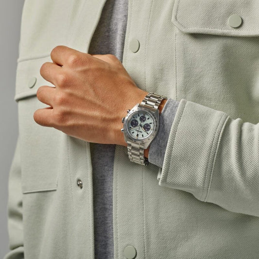 SEIKO PROSPEX NEOCLASSIC MINT GREEN SOLAR SPEEDTIMERS WATCH