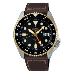 SEIKO 5 SPORTS AUTOMATIC BLACK DIAL WATCH