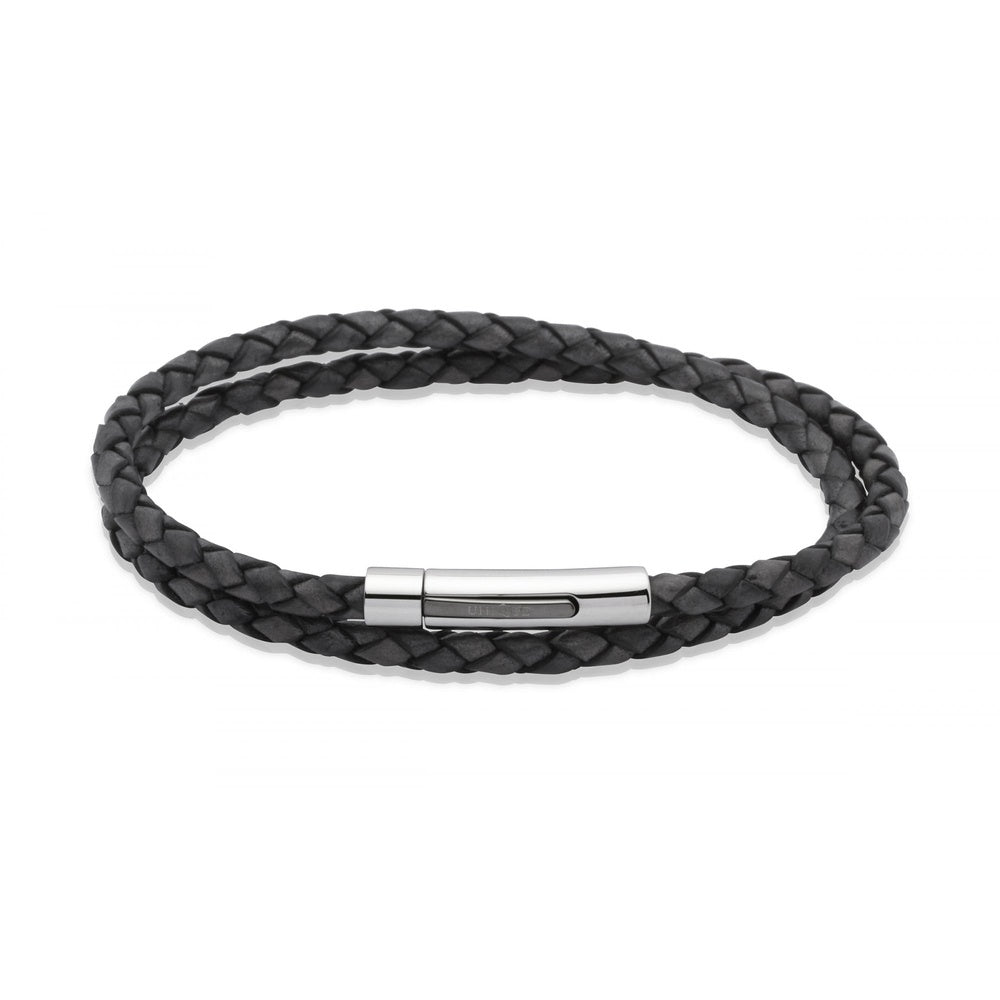 STAINLESS STEEL LEATHER BRACELET