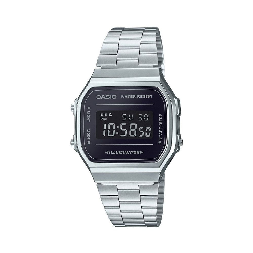 STAINLESS STEEL UNISEX RETRO DIGITAL BRACELET WATCH
