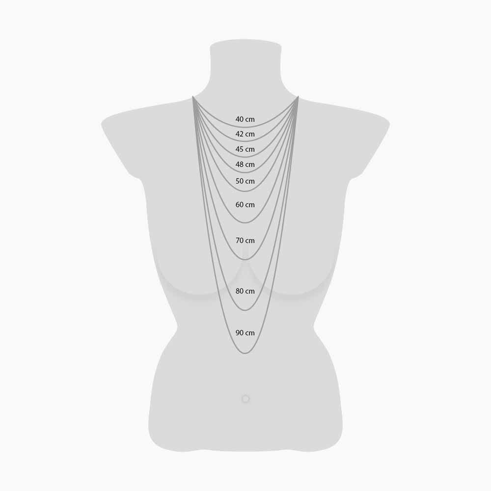 STERLING SILVER 45CM BELCHER CHAIN