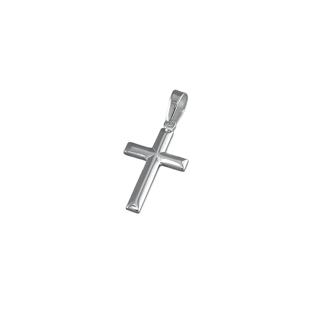 STERLING SILVER APEXED CROSS
