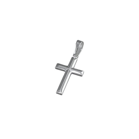 STERLING SILVER APEXED CROSS