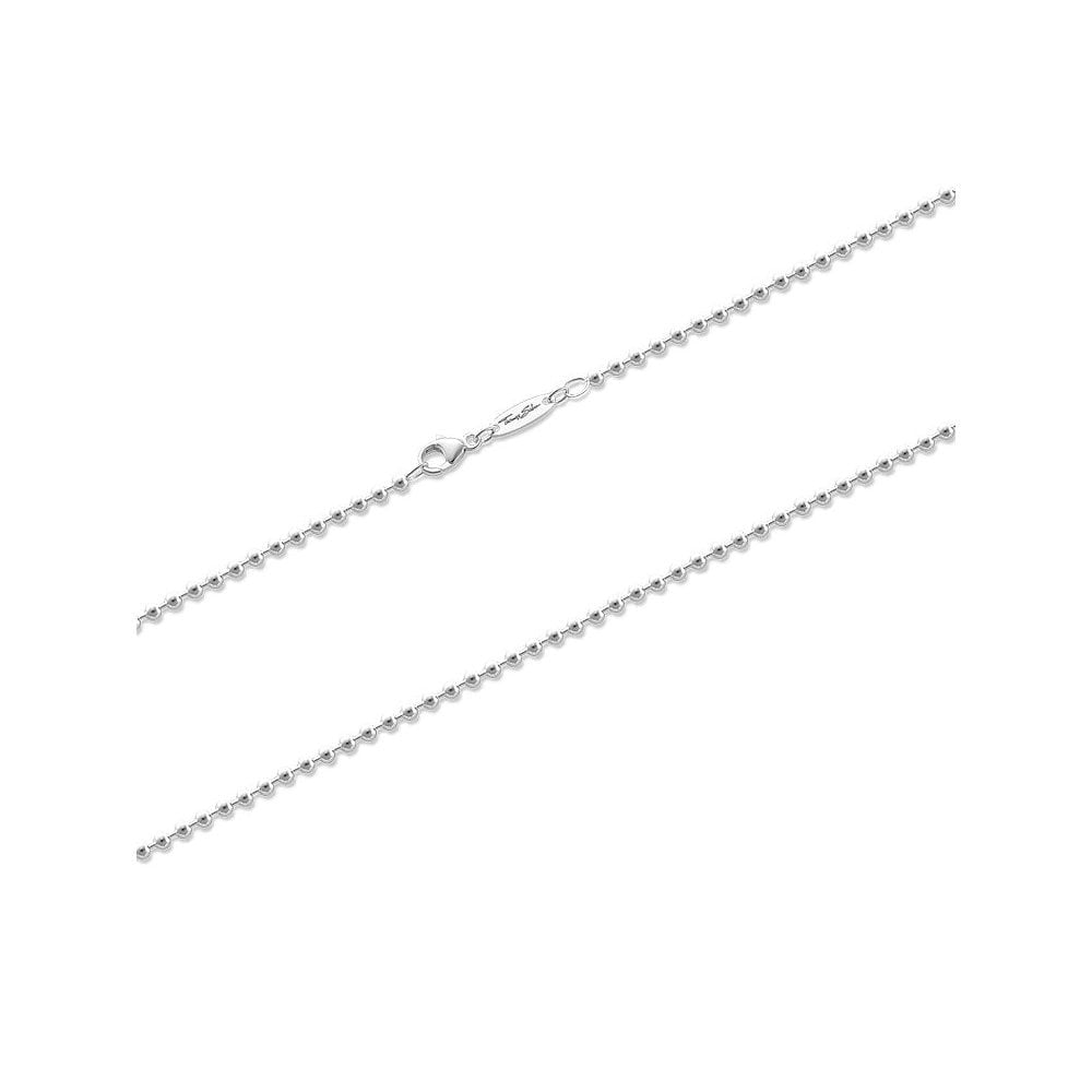 STERLING SILVER BALL LINK CHAIN