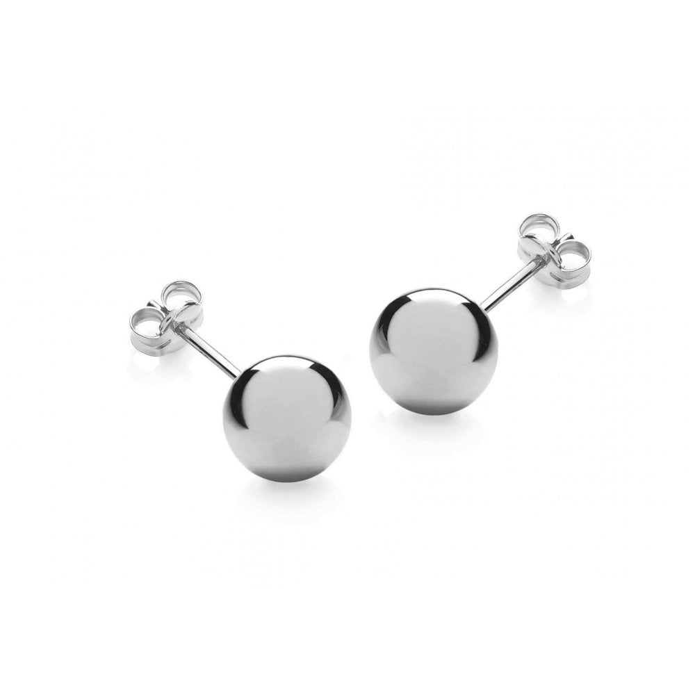 STERLING SILVER BALL STUD EARRINGS