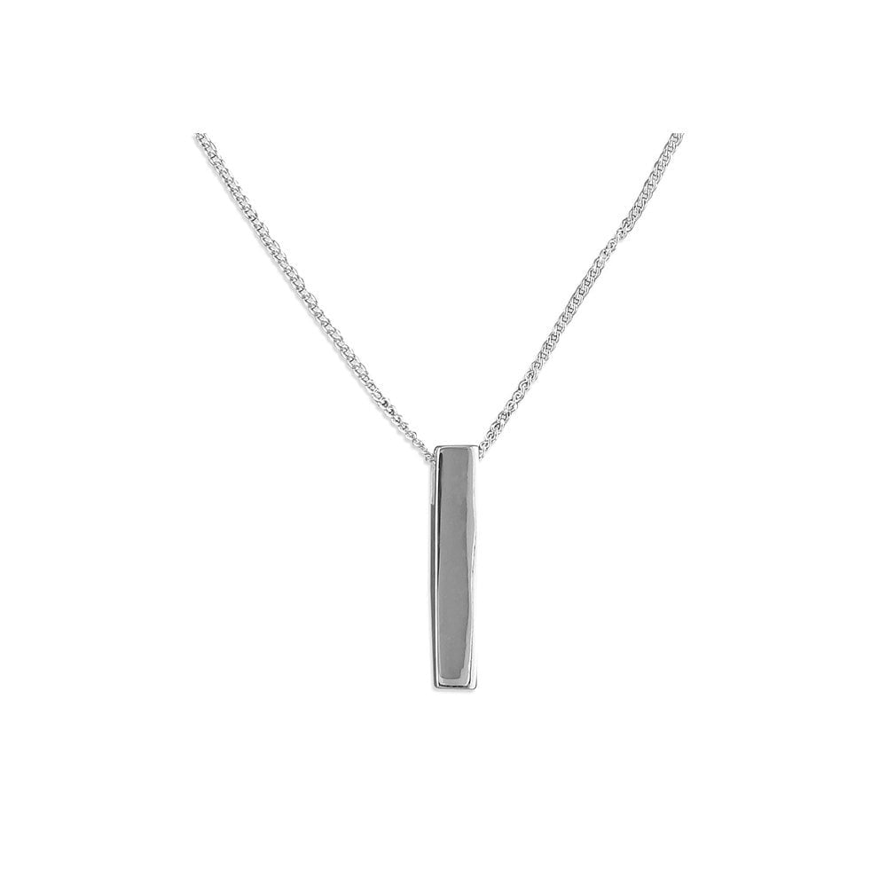 STERLING SILVER BAR PENDANT