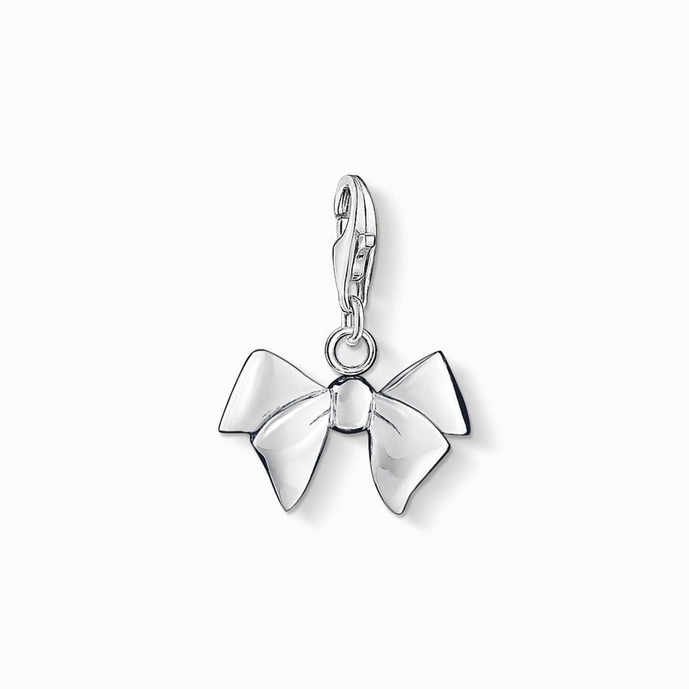 STERLING SILVER BOW CHARM PENDANT