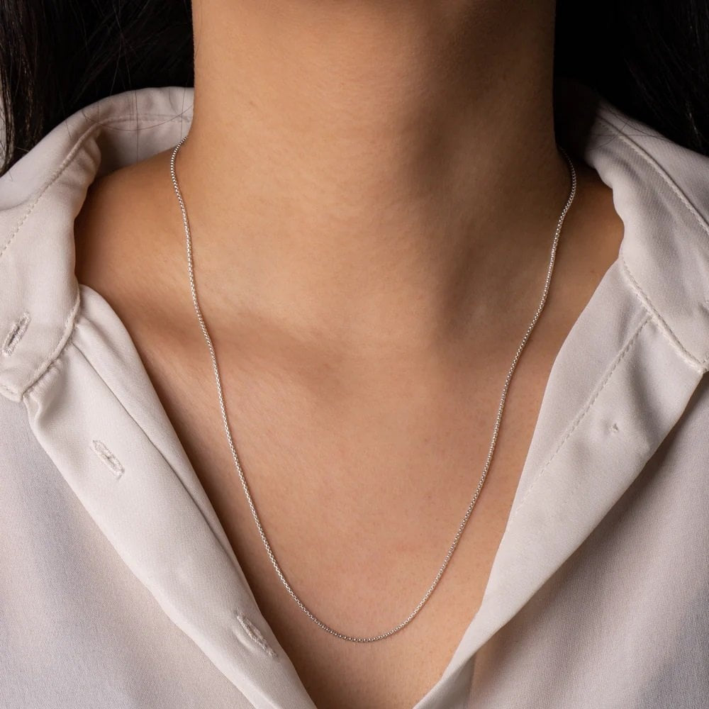 STERLING SILVER BOX CHAIN